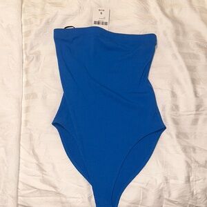 Blue Strapless Never Worn Bodysuit